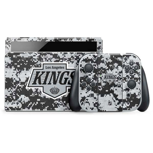 NHL Los Angeles Kings Camo Nintendo Switch OLED (2021) Skin